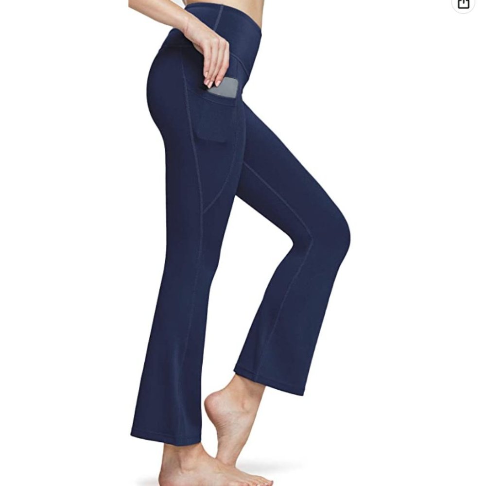 NWT TSLA Womens Bootcut Yoga Pants with Pockets
